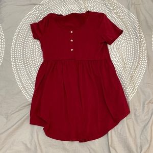 Red Maternity Shirt